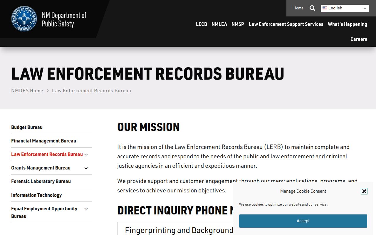 NMDPS repository process for Mora County arrest history